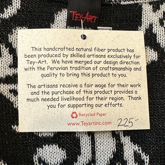 Tey-Art Cardigan Sweater Size Large Alpaca Wool 50% - Picture 10 of 11
